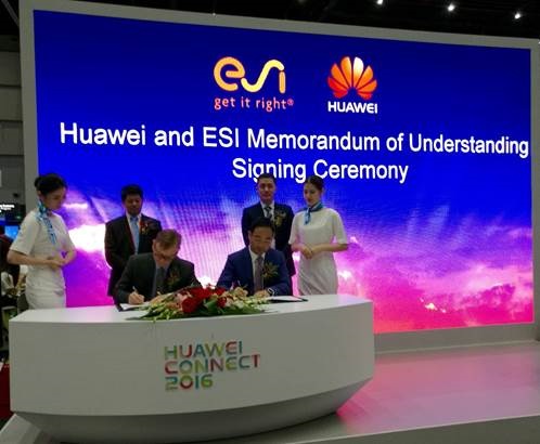Huawei und ESI 
unterzeichnen Vereinbarung