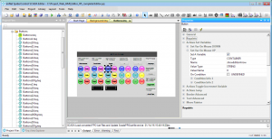 Bearbeitung der Objektgalerie des Web-HMI-Editors im PC-basierten Editor.