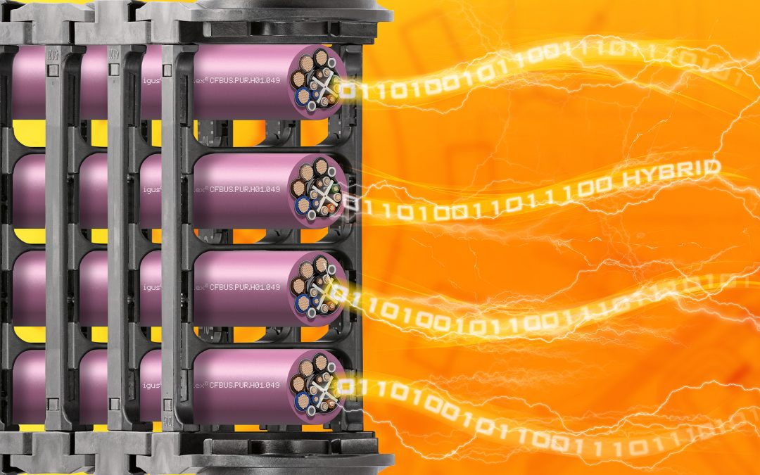 Hybrid-Busleitungen für Ethernet und 
Profinet sparen Bauraum und halten sicher