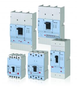 Die Leistungsschalter-Baureihe DWB für Bemessungsbetriebsströme von 16 bis 1600A schützt effektiv Anlagen, Kabel und Leitungen, Motoren und Generatoren.
