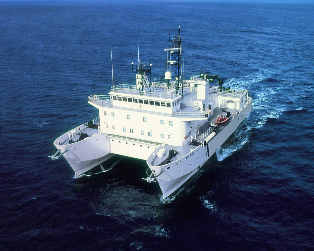 Die Winde des Forschungsschiffs kann durch den verbaute Umrichter 4m hohe Wellen ausgleichen. 