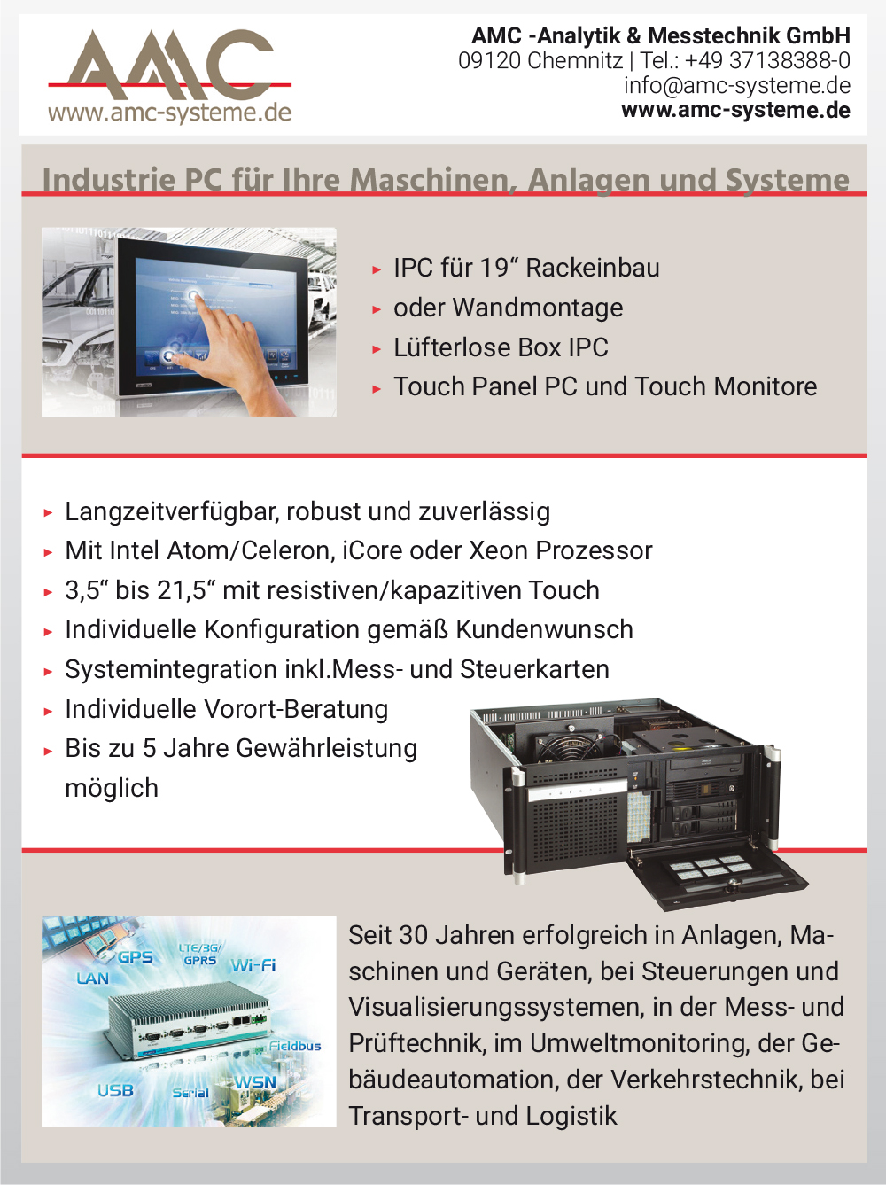 Produktübersicht AMC -Analytik & Messtechnik GmbH