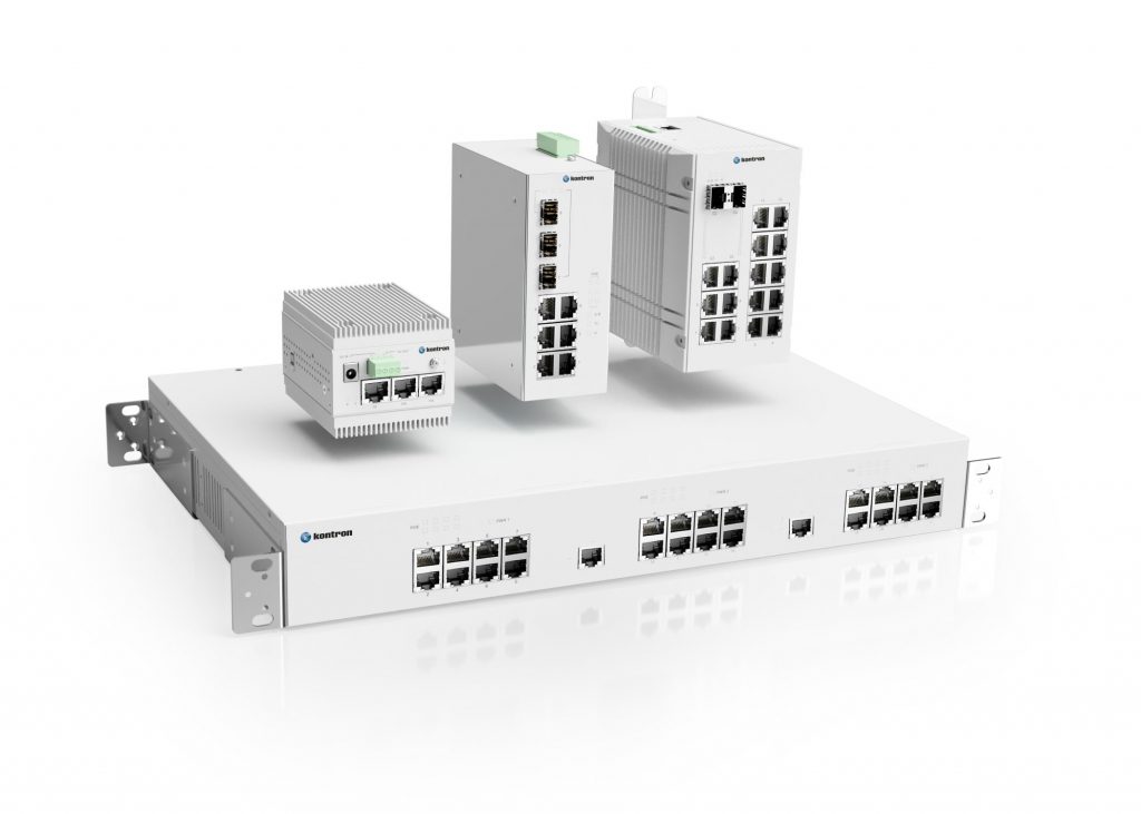  Die Switches von Kontron sind für Fast-, GBit- und künftig auch bis 10G-GBit-Netze erhältlich.