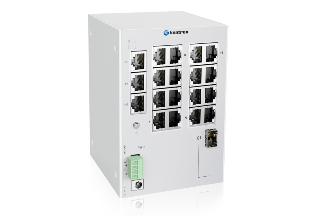  Der KSwitch D3 UMPD von Kontron ist ebenfalls mit Power-over-Ethernet-Funktion ausgerüstet.