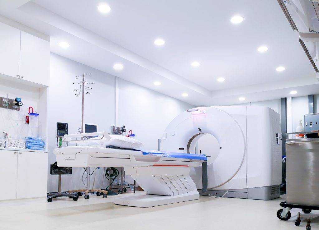  Die hohe Auflösung der Drehgeber ermöglicht die exakte Positionierung der bildgebenden Einheiten von CTs, MRTs und Mammographie-Geräten.