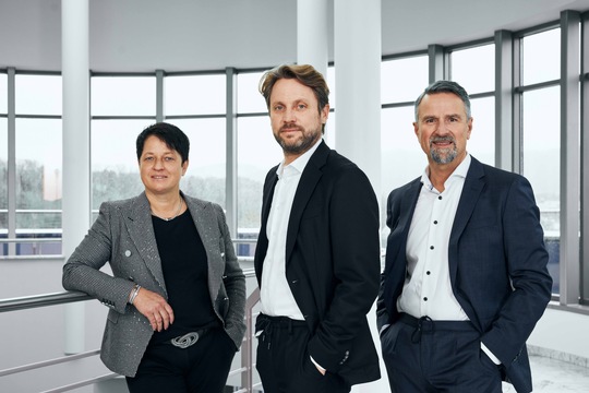 Das neue Vorstandsteam von Bizerba: Angela Kraut, Andreas Wilhelm Kraut und Thomas Schoen. 