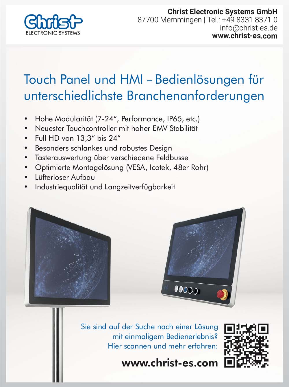 Produktübersicht – Christ Electronic Systems GmbH