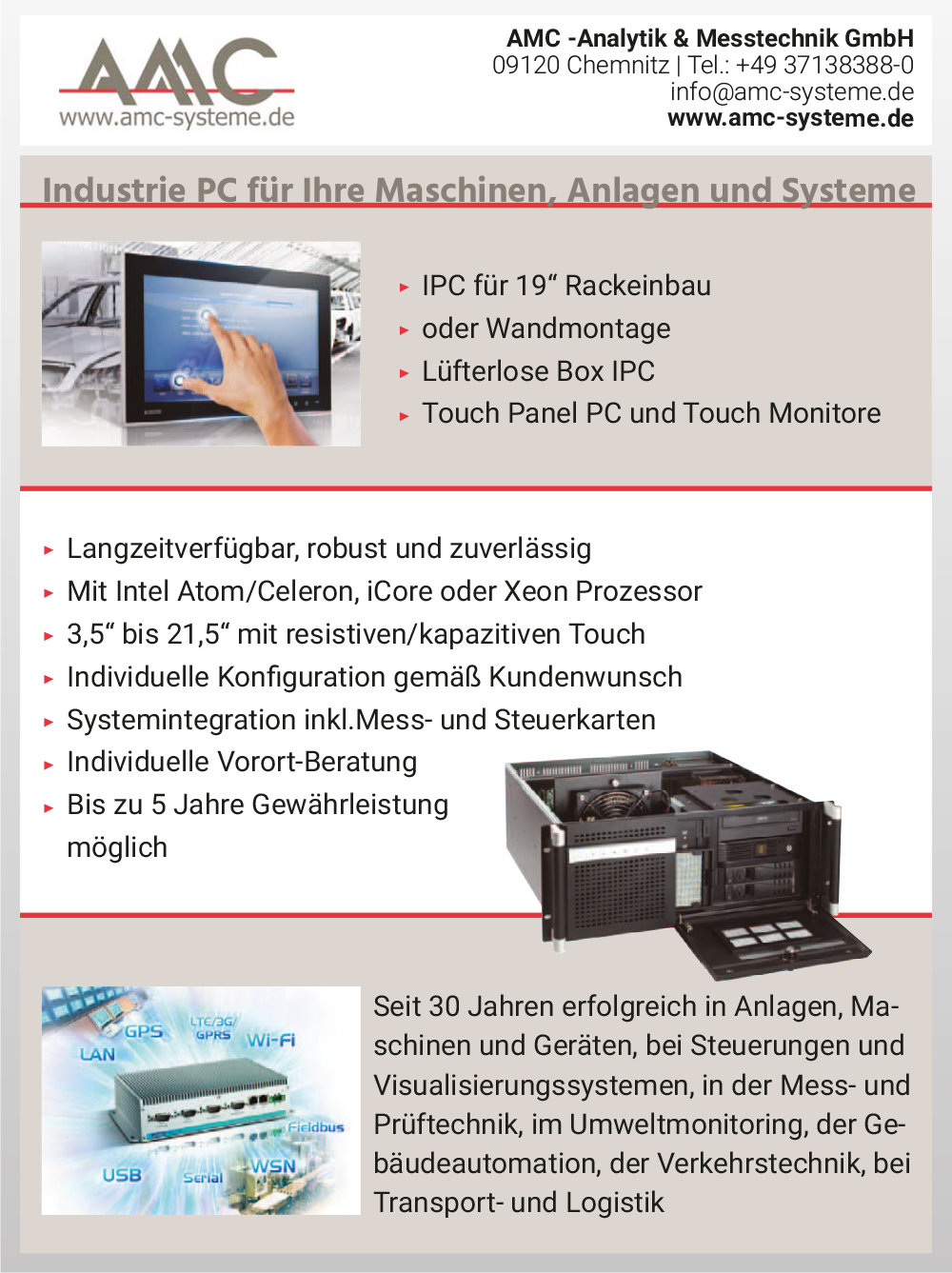 Produktübersicht – AMC Analytik & Messtechnik GmbH