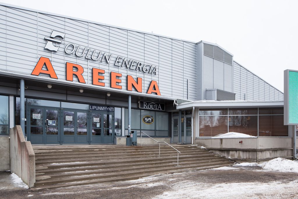  Die Oulun Energia Areena ist eine Eissporthalle im finnischen Raksila und die Heimat der Eishockeymannschaft Oulun Kärpät.