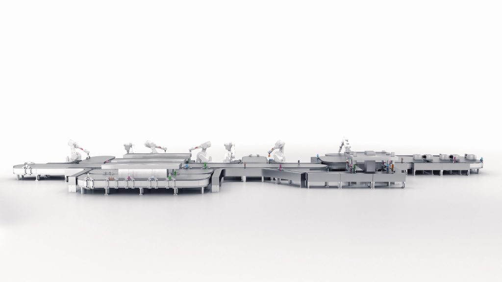  Flexible Shuttle-Systeme für den Produkttransport ermöglichen es, jeden Zentimeter der Stellfläche auszunutzen.