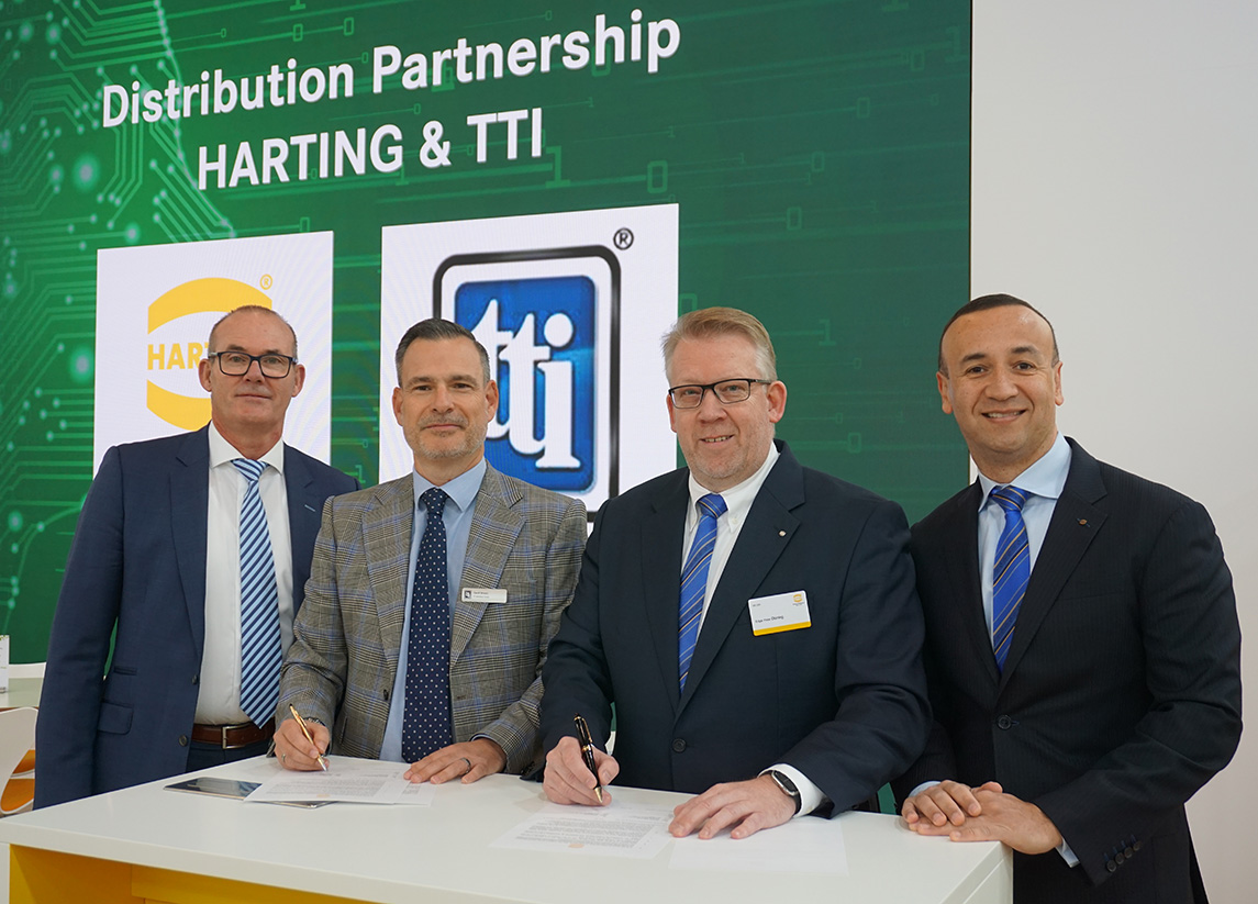 Harting und TTI Europe erweitern Vertriebspartnerschaft