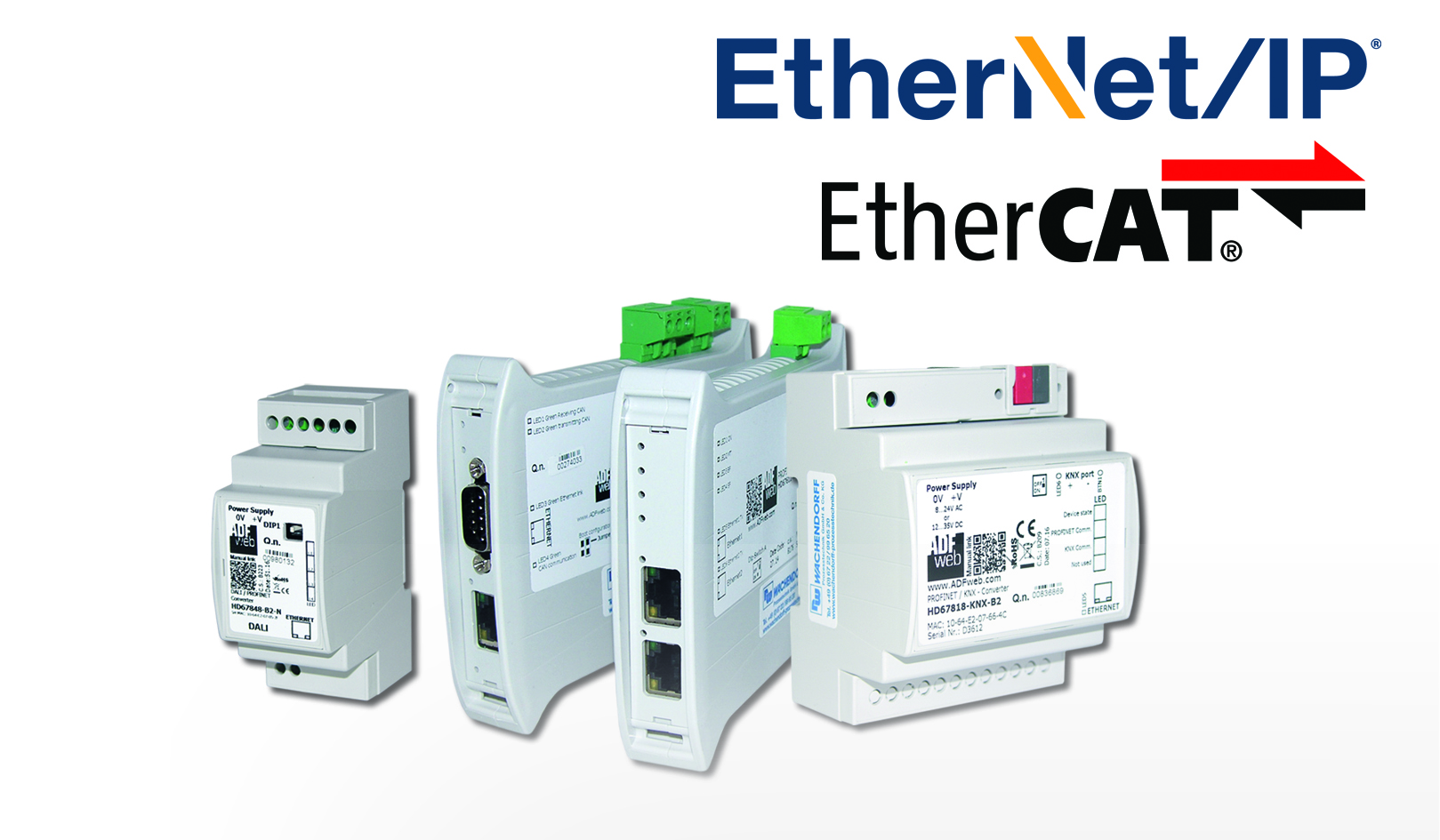 Gateways für Ethercat und Ethernet/IP