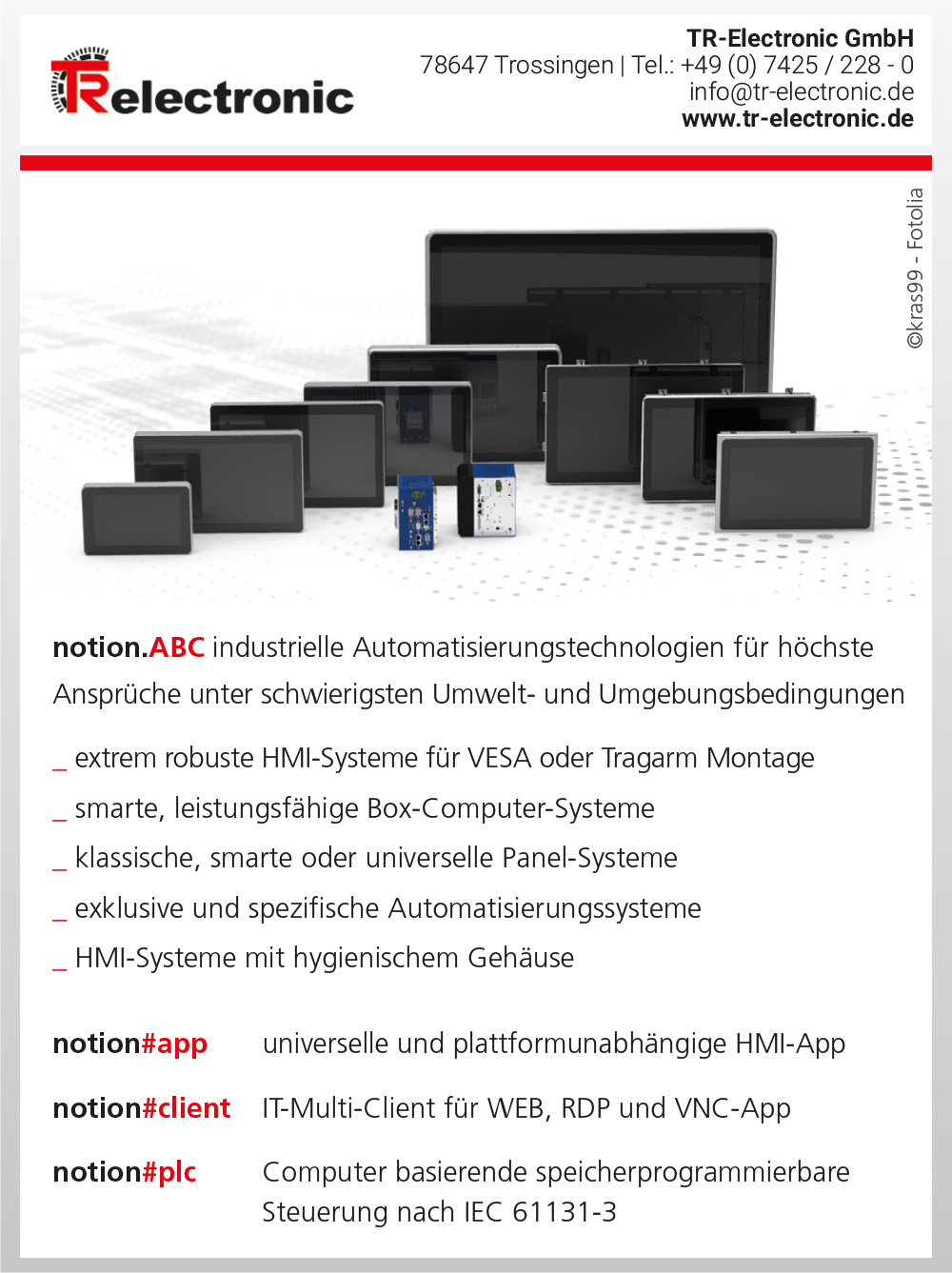 Produktübersicht – TR-Electronic GmbH