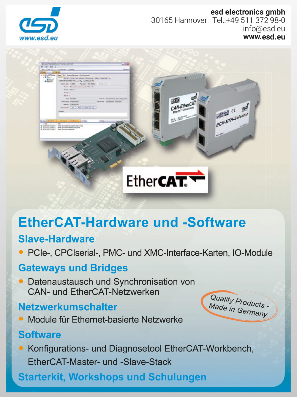 Produktübersicht – esd electronics GmbH