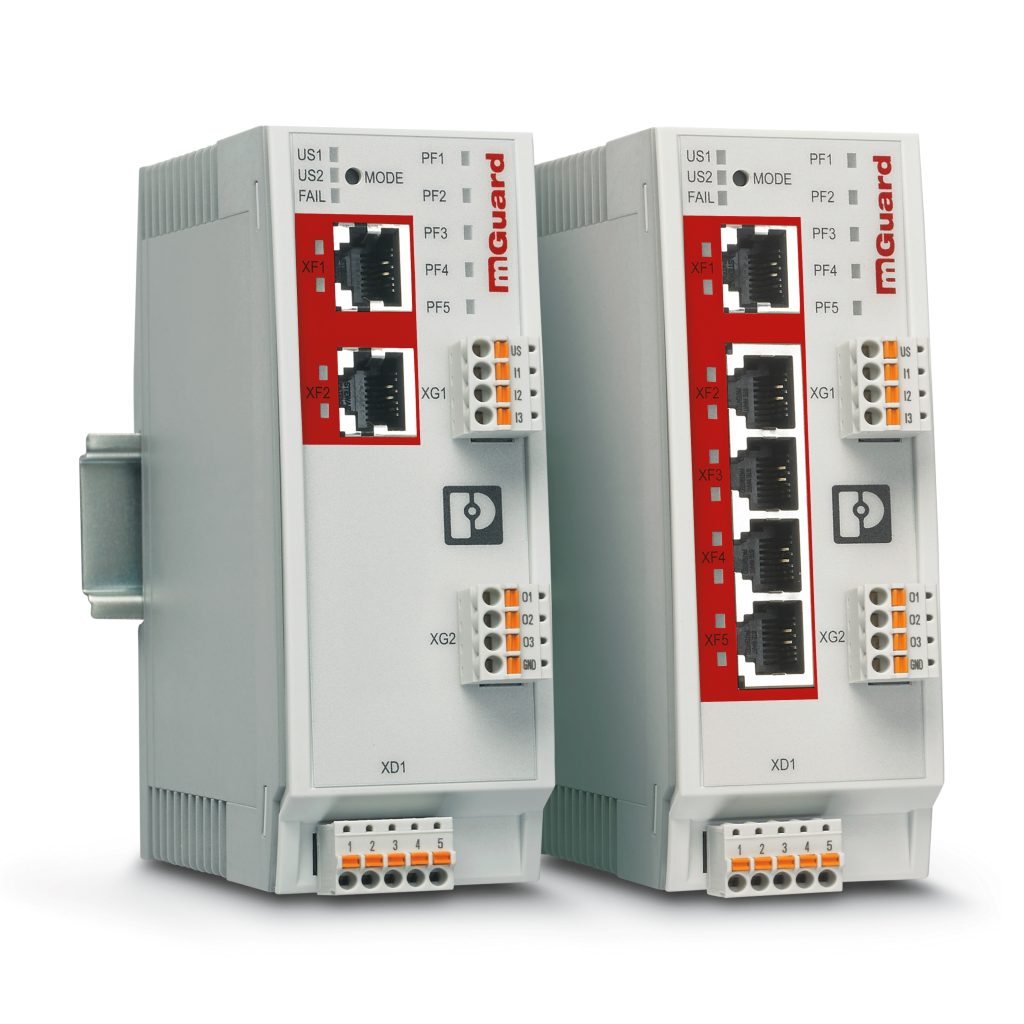  Die Security-Router der Produktfamilie FL mGuard schützen industrielle Netzwerke.