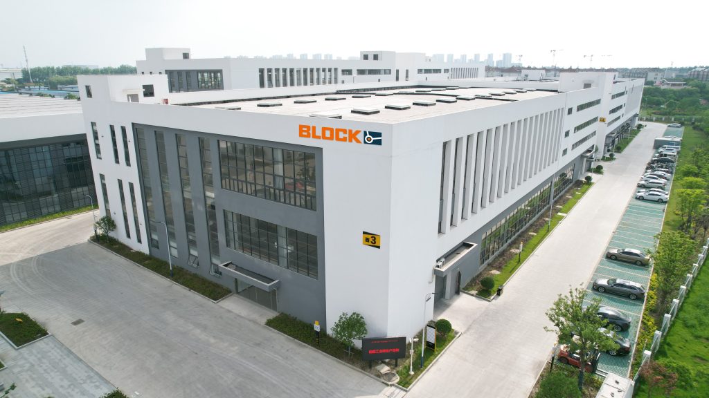 Luftbild des neuen Produktionsstandorts in Kunshan, China.