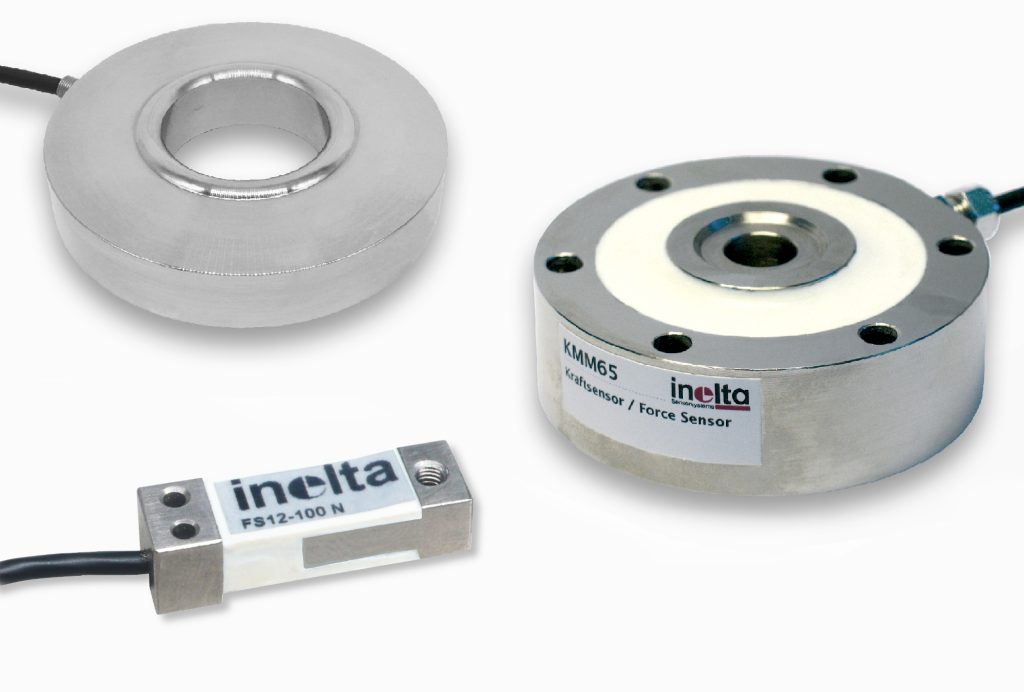  Inelta verfügt über ein umfangreiches Programm von Kraftsensoren für verschiedene Mess- und Anwendungsbereiche.