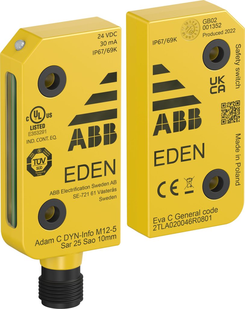 Der Eden C-Sicherheitssensor ist dank seiner beschichteten Elektronik optimal für Anwendungen in der Lebensmittel- und Getränkeindustrie geeignet. 