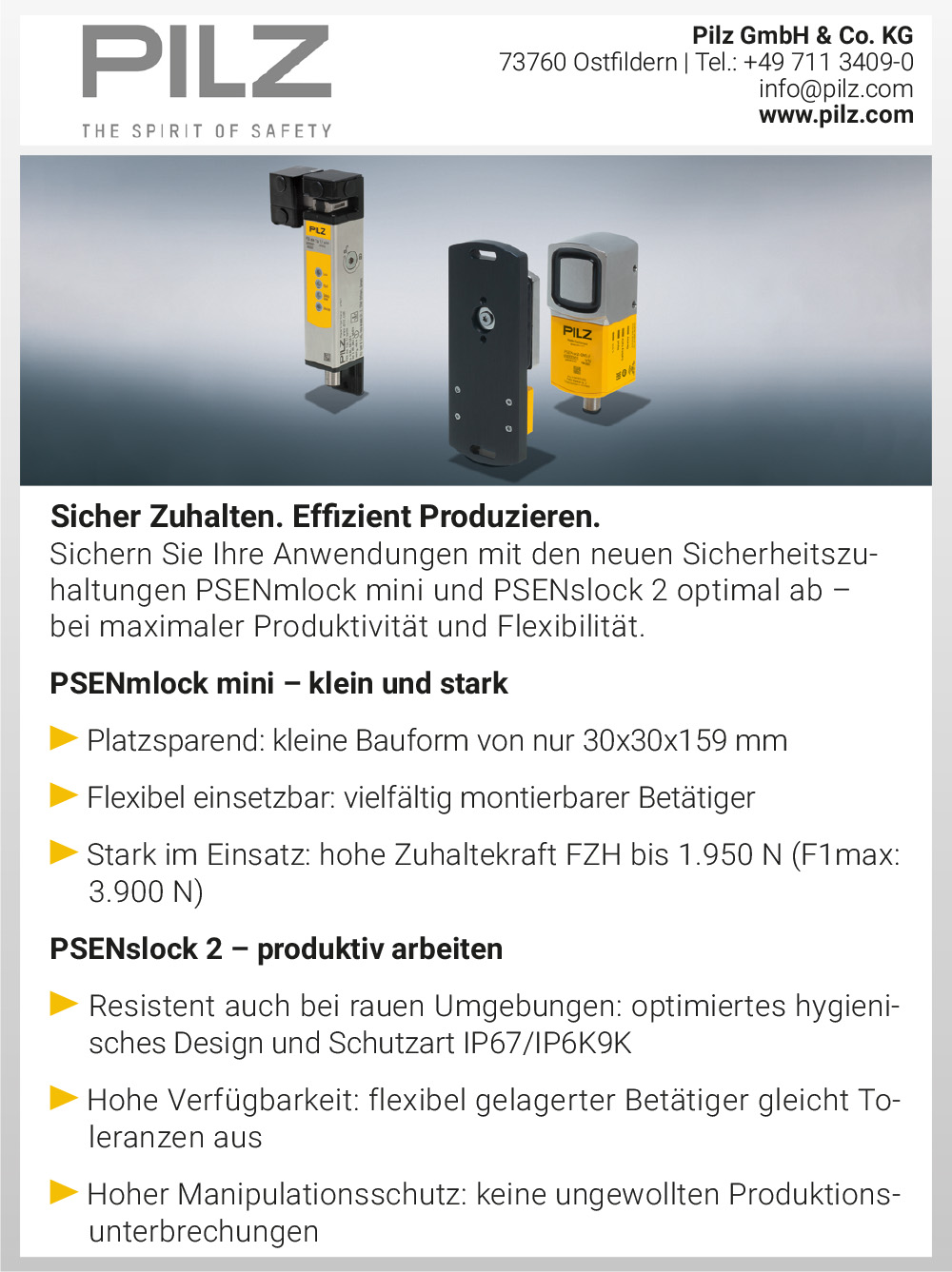 Produktübersicht – Pilz GmbH & Co. KG