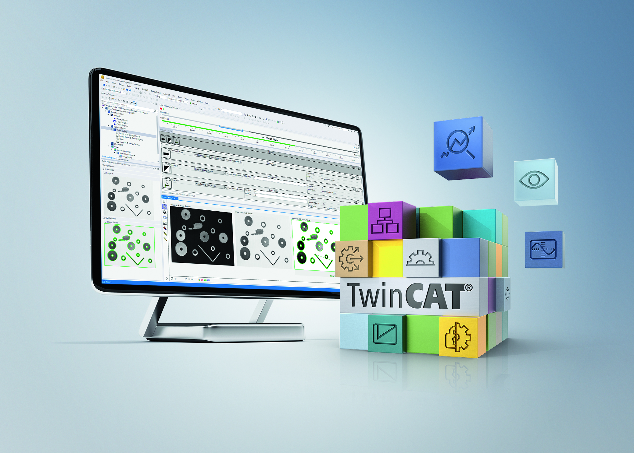 Twincat-Vision-Bibliothek
Automatische Vision-SPS-Code-Generierung