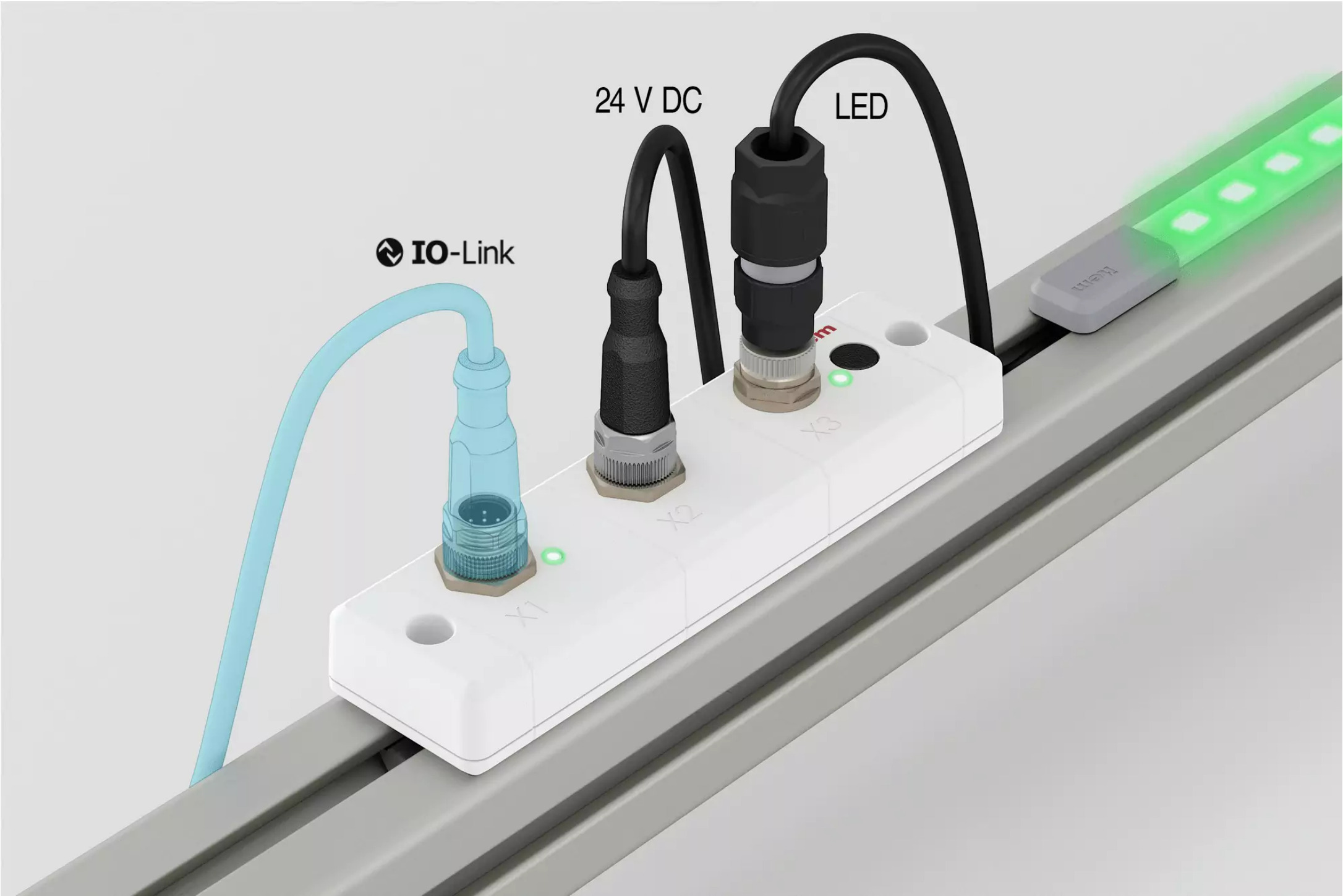 LED-Streifen mit IO-Link-Controller